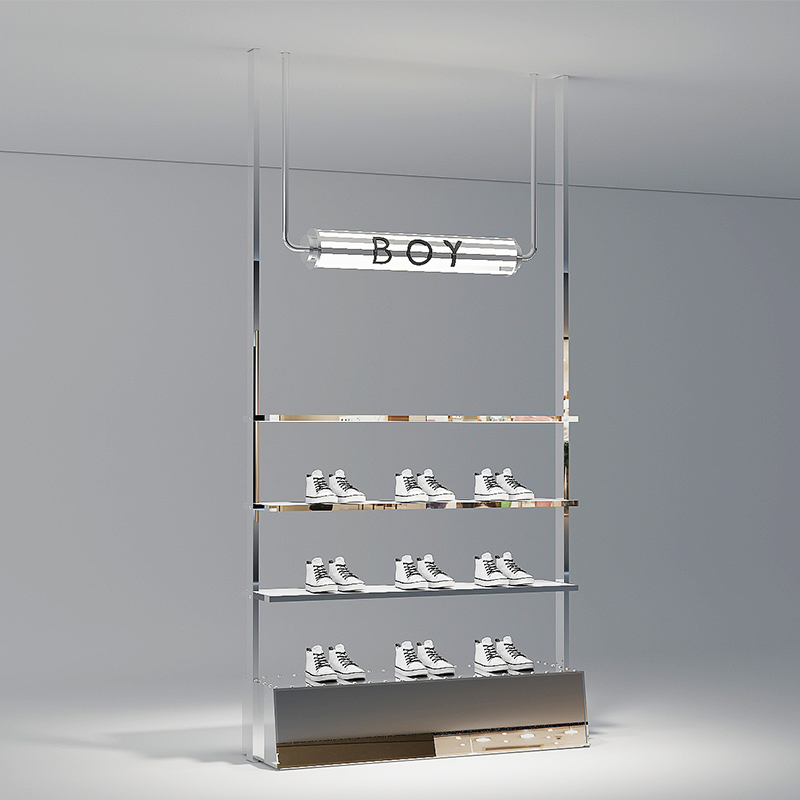Multi-layered shoe rack island is efficient in storage, making the space tidier!