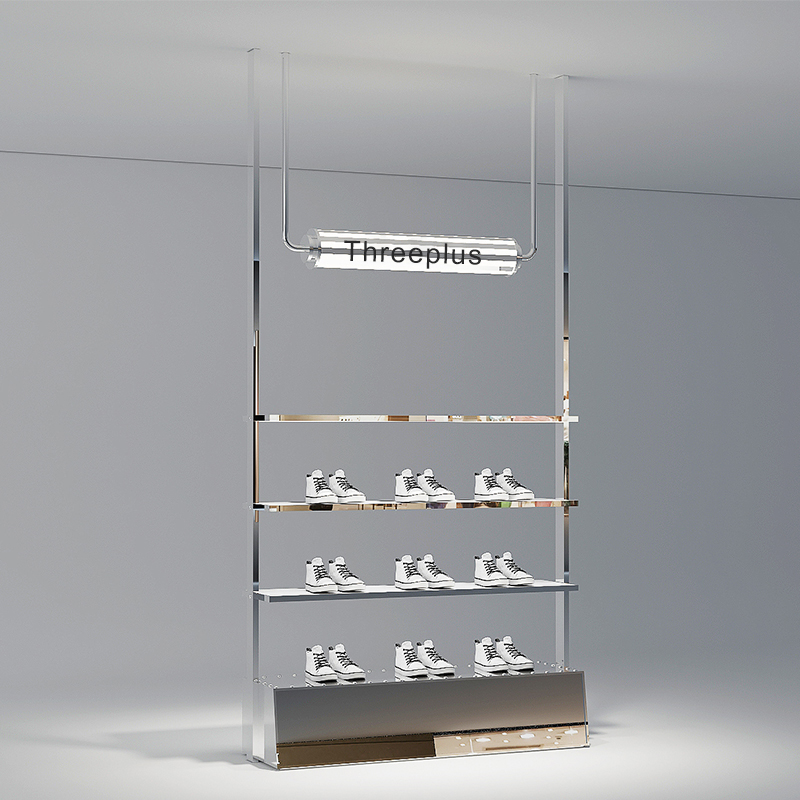 Can a multi-layered shoe rack island offer organized storage based on shoe height?